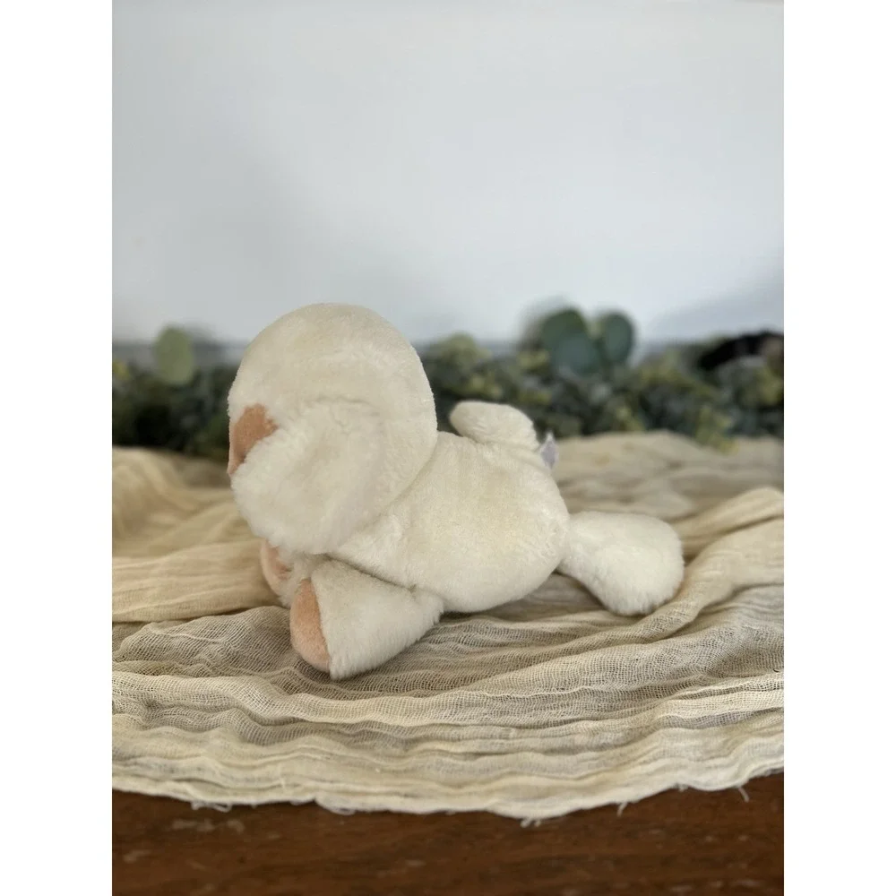 1983 GUND Vintage Lamb‎ Sheep Ivory White Baby Toy 8